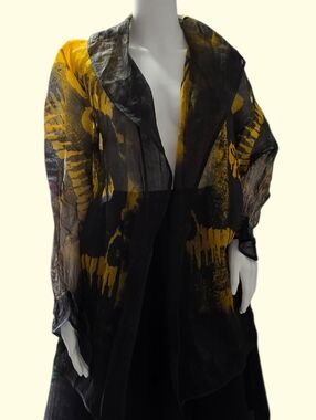 ​The Silk Project by Bonnieux | 100% Silk Organza Art-to-Wear Duster